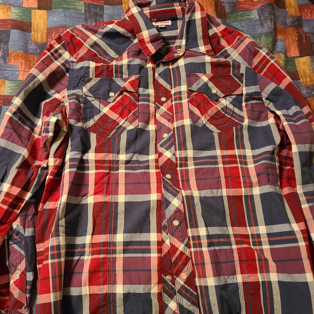 True Religion L/S Pearl Snap Shirt